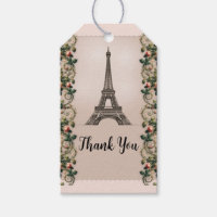 Paris Rosa Rose Vines Eiffelturm Elegante