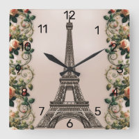 Paris Rosa Rosenreben Eiffelturm Shabby Chic