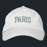 PARIS Rosa Stickerei auf Weiß Bestickte Baseballkappe<br><div class="desc">PARIS Rosa bestickter weißer Baumwollhut. Ein wunderbares Geschenk für alle, die Paris Frankreich Lieben! Wenn Sie Ihren persönlichen Text bevorzugen, wählen Sie einfach den Knopf "Diese Vorlage personalisieren", um Ihre Auswahl an benutzerdefiniertem Text einzugeben. Die Stickerei kann auch an andere Farbeinstellungen angepasst werden, indem Sie die Schaltfläche "Design bearbeiten" auswählen....</div>