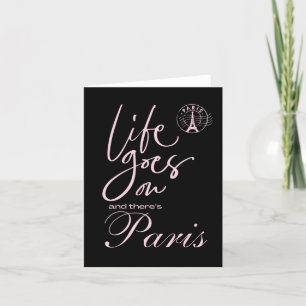 Paris rosa und schwarzes Paris-Thema-Einladung Ankündigung