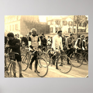 Paris-Roubaix Radrennen 1907 Farbredux Poster