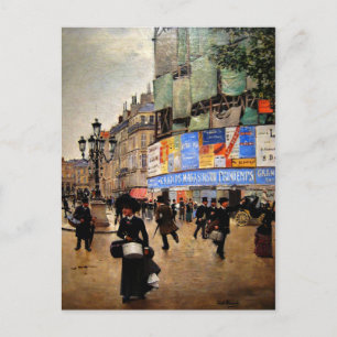 Paris, Rue du Havre Kunstwerk Postkarte