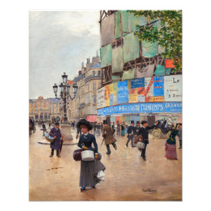 Paris, rue du Havre von Jean Beraud Fotodruck
