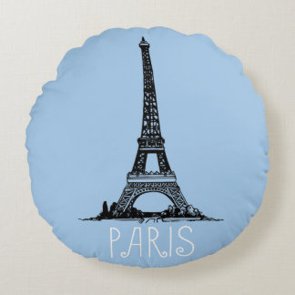 Paris Rundes Kissen
