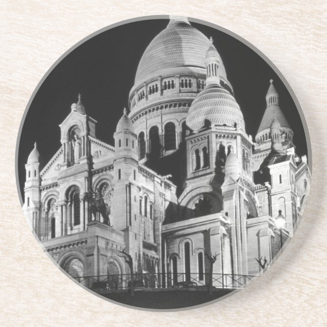 Paris Sacre Coeur Basilica 1970 Sandstein Untersetzer (Vorne)