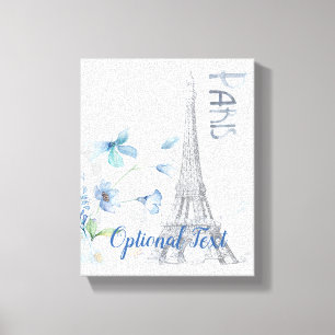 Paris Scale und Blumen Custom  Leinwanddruck