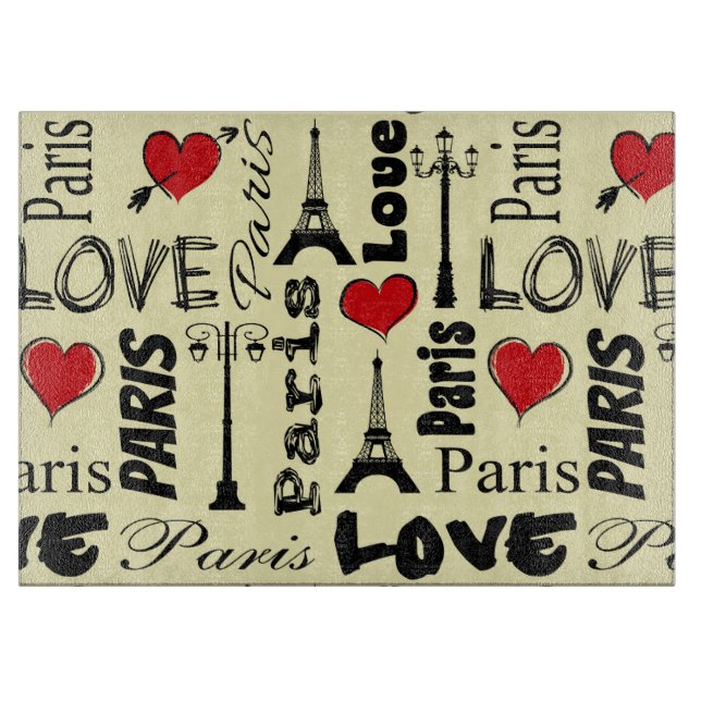 Paris Schneidebrett (Vorderseite)