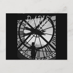 Paris Schwarz-Weiß-Klassiker Postkarte