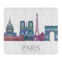 Paris Skyline Colored Gebäude