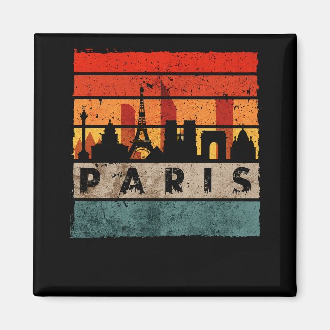 Paris Skyline Eiffel Tower France Souvenir Paris Magnet (Vorne)