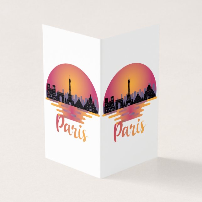 Paris Skyline - Frankreich Reisen (Vorderseite)