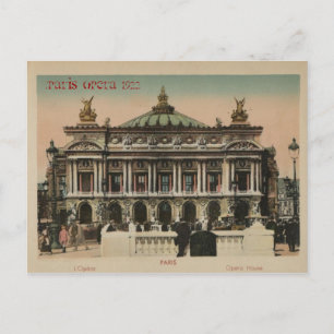 Paris Souvenier L'Paris Opera House Postkarte