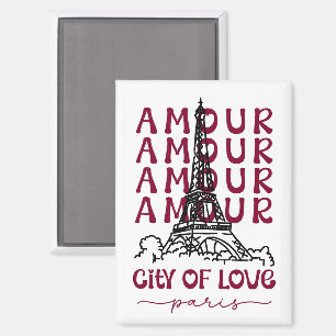 Paris Stadt der Liebe – Eiffel Tower Reiseandenken Magnet