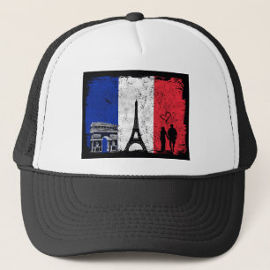 Paris Stadt der Liebe Truckerkappe
