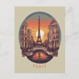 Paris, Stadt der Liebe und des Lichts Postkarte