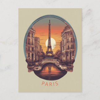 Paris, Stadt der Liebe und des Lichts Postkarte