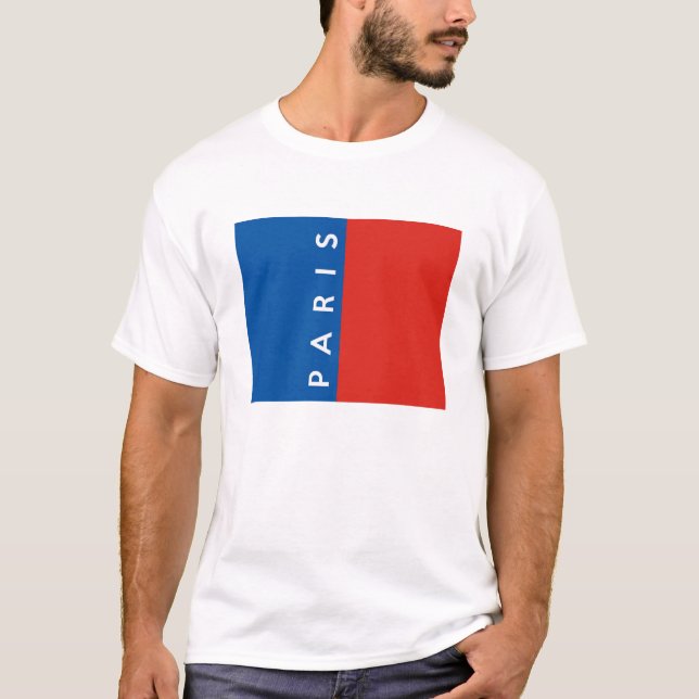 Paris Stadt-Franchise-Land-Name T-Shirt (Vorderseite)