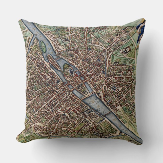 Paris-Stadt Kissen (Vorderseite)