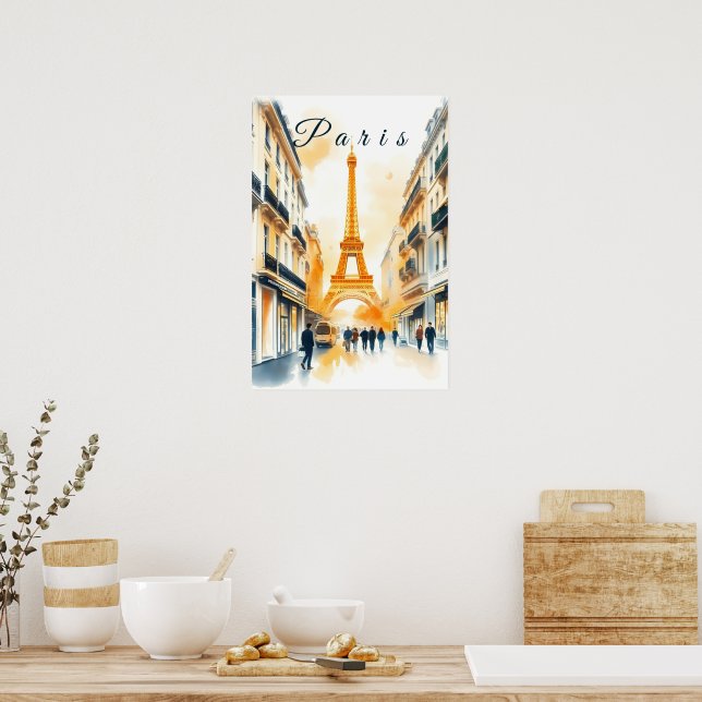 Paris Stadt  Poster (Küche)