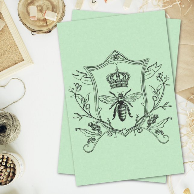 Paris-Steampunk-Imker-Krone Seidenpapier (paris steampunk beekeeper french bee queen crown tissue paper)