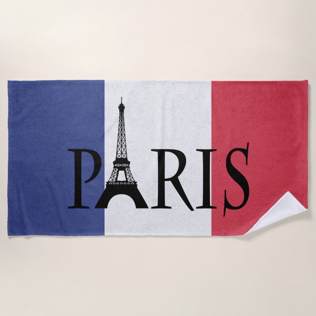 Paris Strandtuch (Vorderseite)