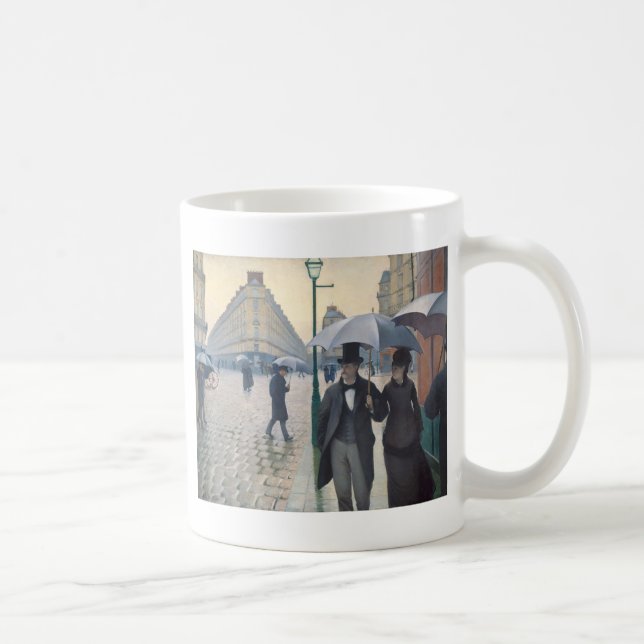 Paris-Straße; Regnerischer Tag Tasse (Rechts)