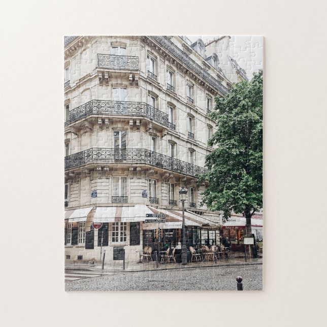 Paris Street Corner Foto Jigsaw Puzzle (Vertikal)