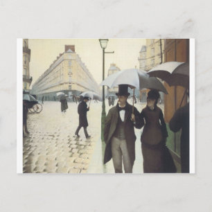 Paris Street, Rainy Day by Caillebotte Postkarte