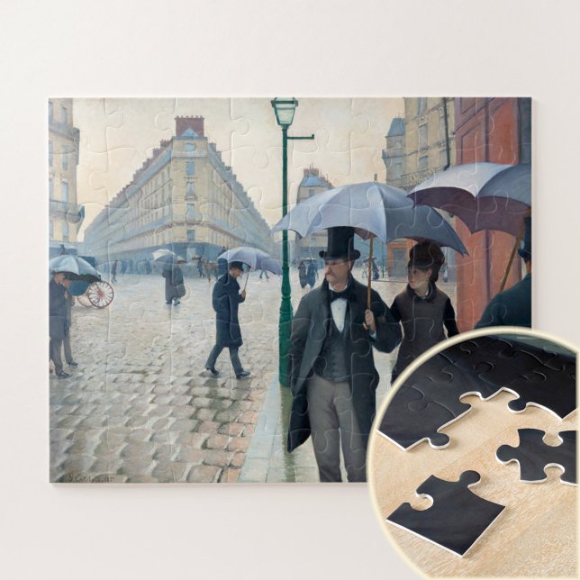Paris Street; Rainy Day by G. Caillebotte, Art Puzzle (Von Creator hochgeladen)