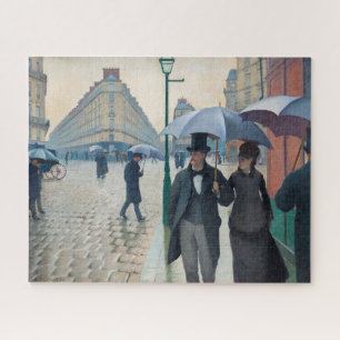 Paris Street; Rainy Day by Gustave Caillebot Puzzl Puzzle