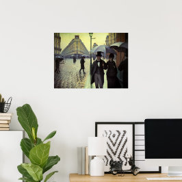 Paris Street Rainy Day by Gustave Caillebotte Poster