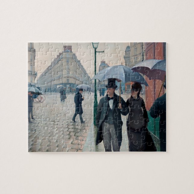 Paris Street Rainy Day by Gustave Caillebotte Puzzle (Horizontal)