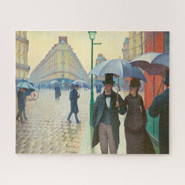 Paris Street Rainy Day Gustave Caillebotte Puzzle (Horizontal)