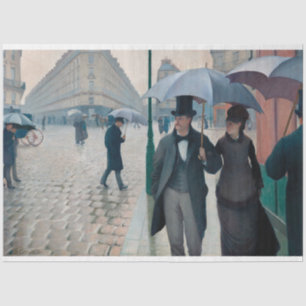 Paris Street Rainy Day Gustave Caillebotte Seidenpapier