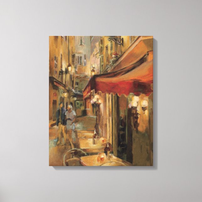 Paris Street Scene Leinwanddruck (Vorderseite)