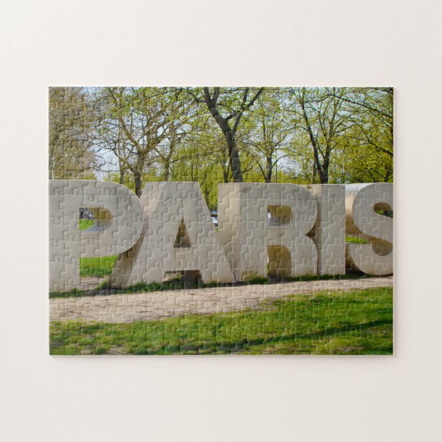 Paris Street Signs. Puzzle (Horizontal)
