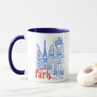 Paris Street Sketch Art