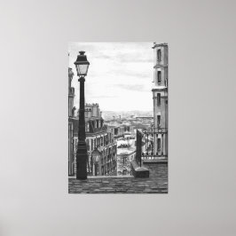Paris Street Stretched Canvas Print Leinwanddruck