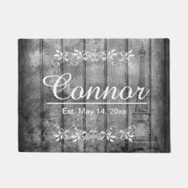 Paris Style Imitate Grau Wood Fußmatte