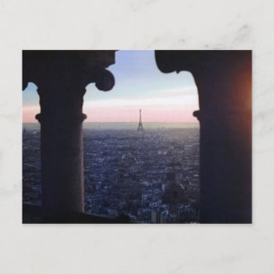 Paris Sunset Postcard Postkarte