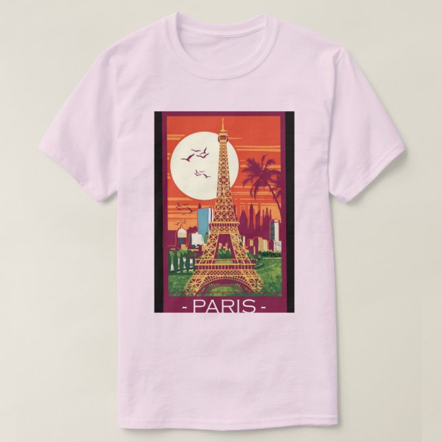 Paris Sunset T-Shirt (Design vorne)