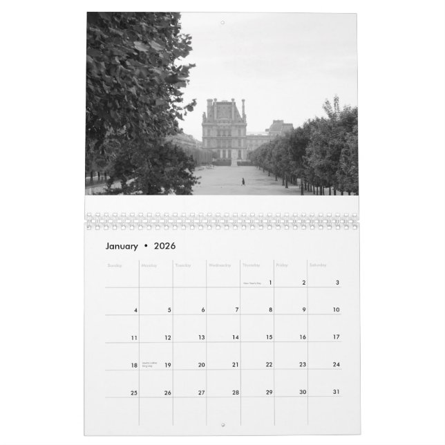 Paris - Szenen der Stadt Kalender (Jan 2026)