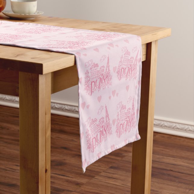Paris Table Runner Kurzer Tischläufer (Beispiel)