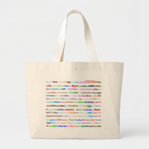 Paris-Tasche Jumbo Stoffbeutel