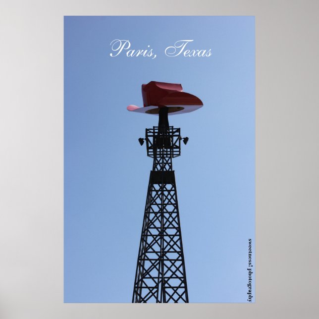 Paris, Texas Eiffel Tower Poster (Vorne)