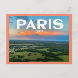 Paris (Texas) von oben Postkarte