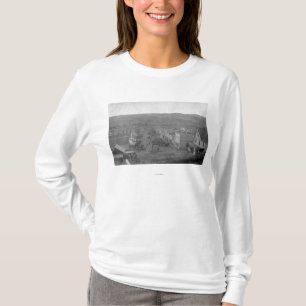 Paris, TexasAerial Ansicht von TownParis, TX T-Shirt