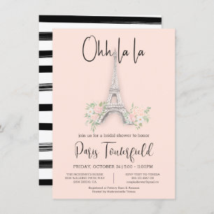 Paris Thema Bridal Dusche Einladungen