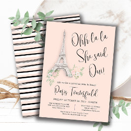 Paris Thema Bridal Dusche Einladungen