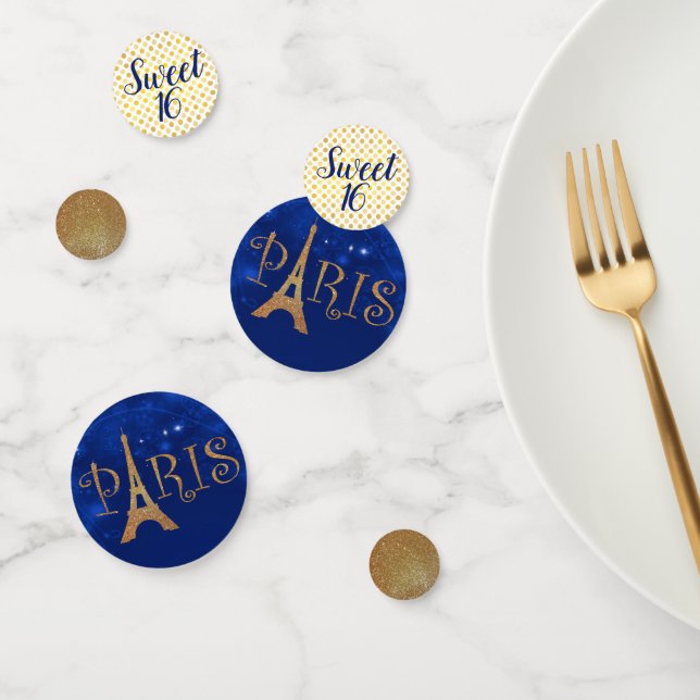 Paris Thema Sweet 16 Party Table Confetti Konfetti (Gruppe)